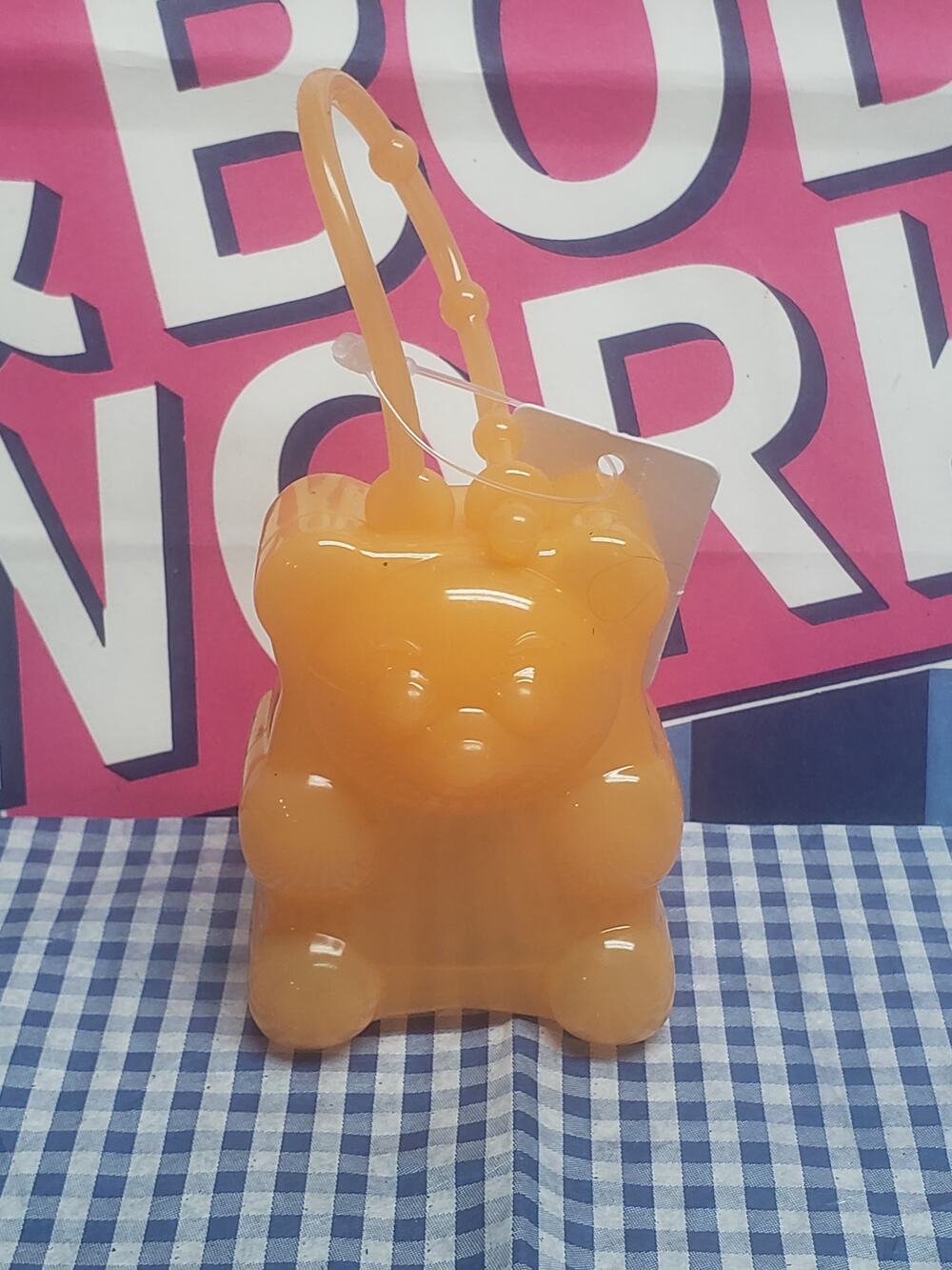 BBW Orange Gummy Bear Pocketbac Holder | Backpack Purse Bag - Travel